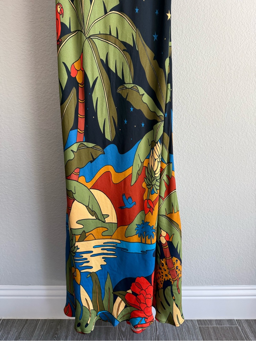 Farm Rio Copacabana night sky tropical slip dress - Picture 4 of 9